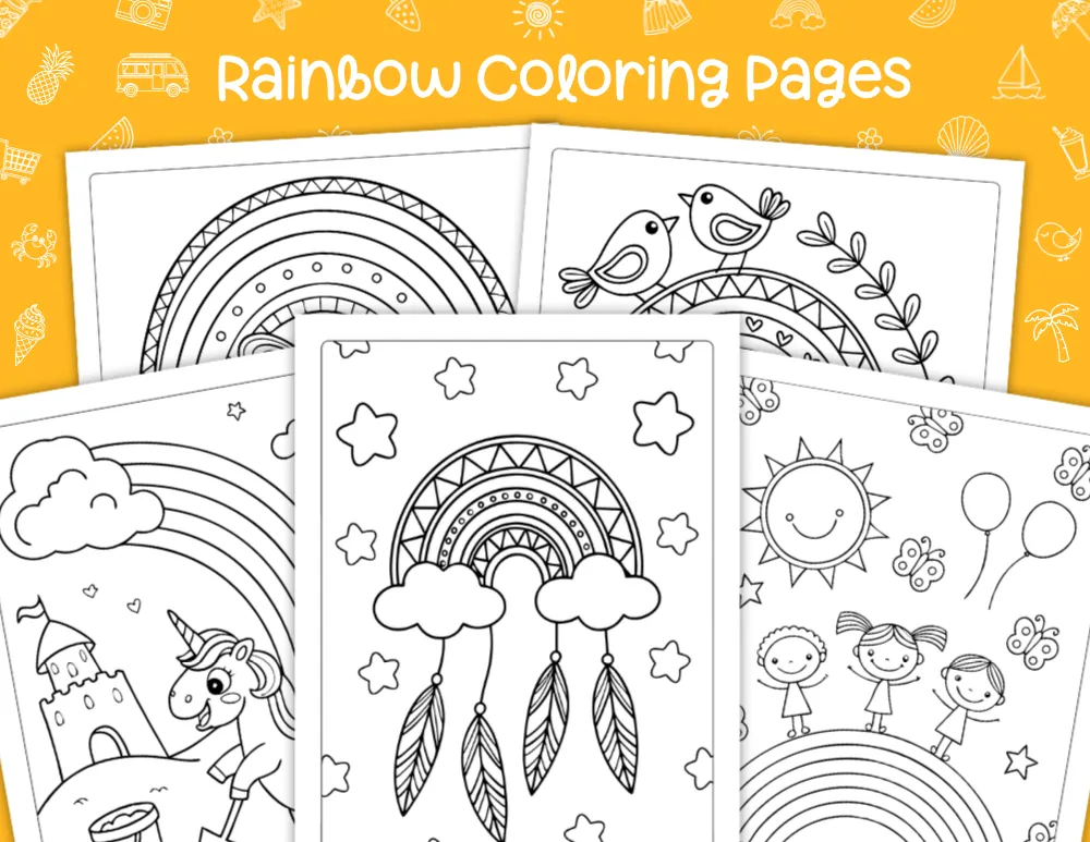 Rainbow Coloring Pages