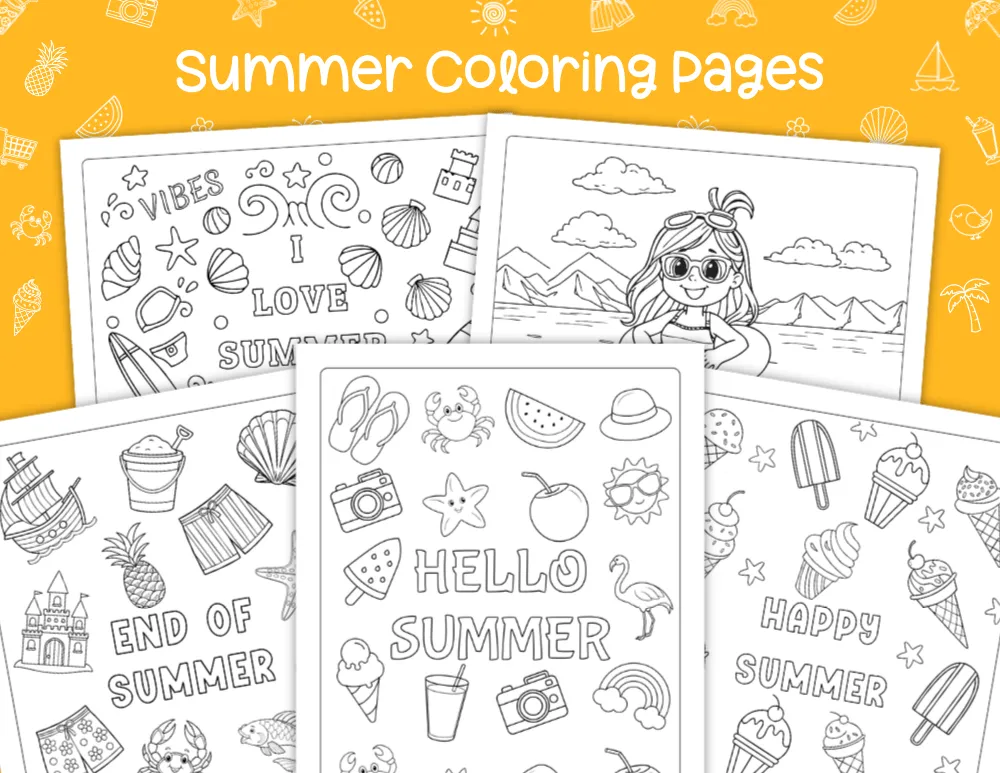 Summer Coloring Pages