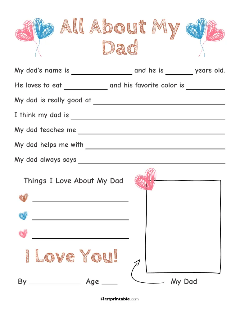 All About My Dad Questionnaire 01