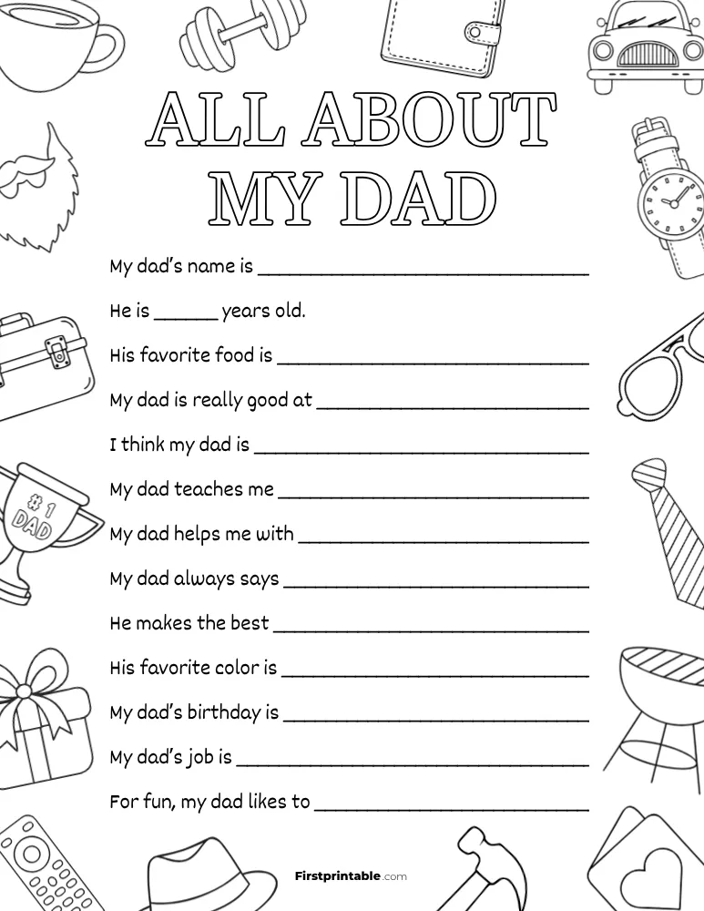 All About My Dad Questionnaire 06