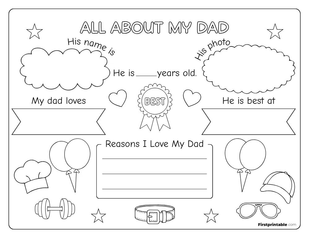 All About My Dad Questionnaire 12