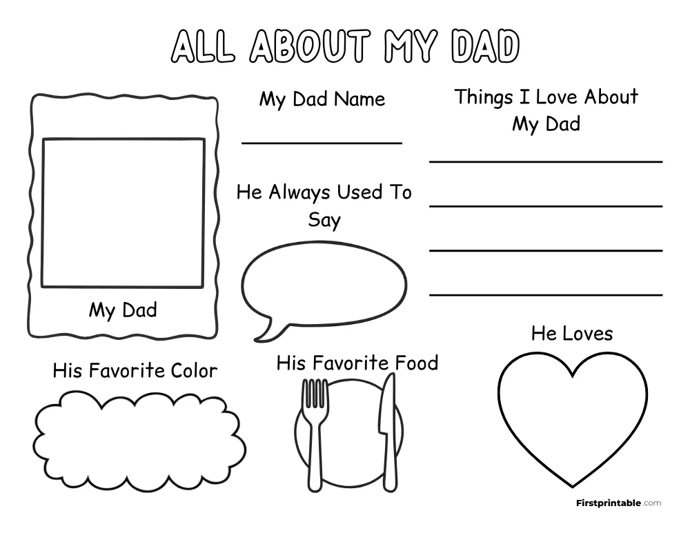 All About My Dad Questionnaire 13