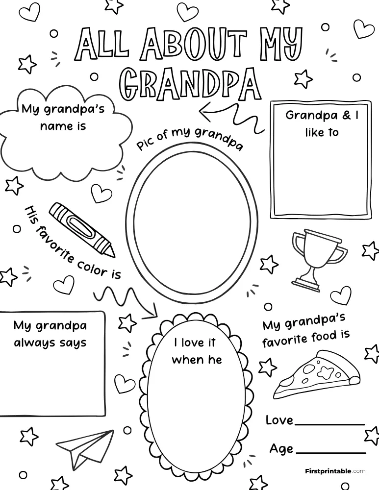 All About My Grandad Questionnaire 03