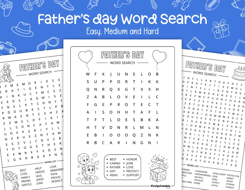Father's Day Word Search