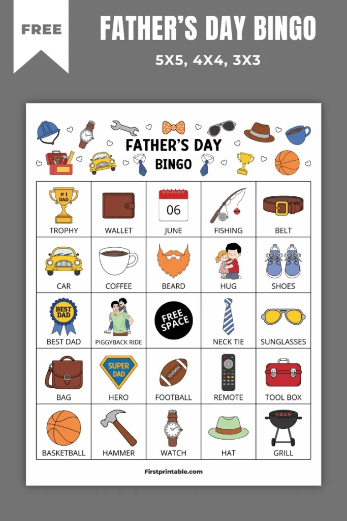 Father’s Day Bingo Cards | 10+ Free PDF Printables