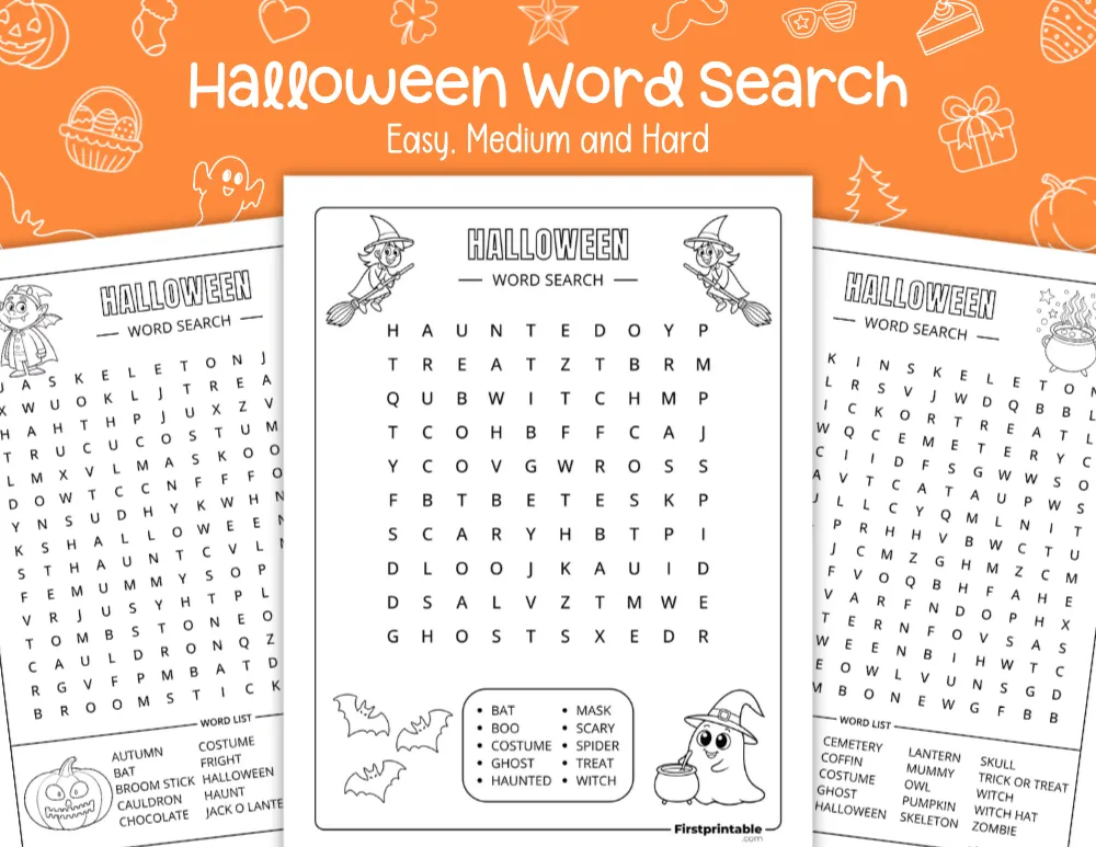 Halloween Word Search