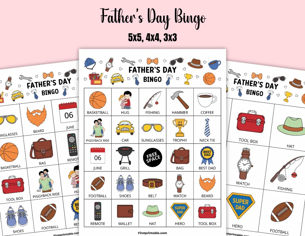 Printable Father's Day Bingo 01
