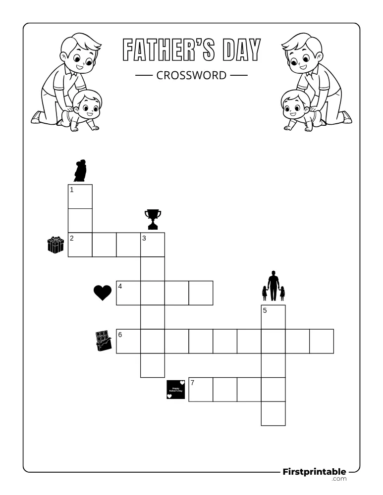 Father's Day Crossword - Easy 01