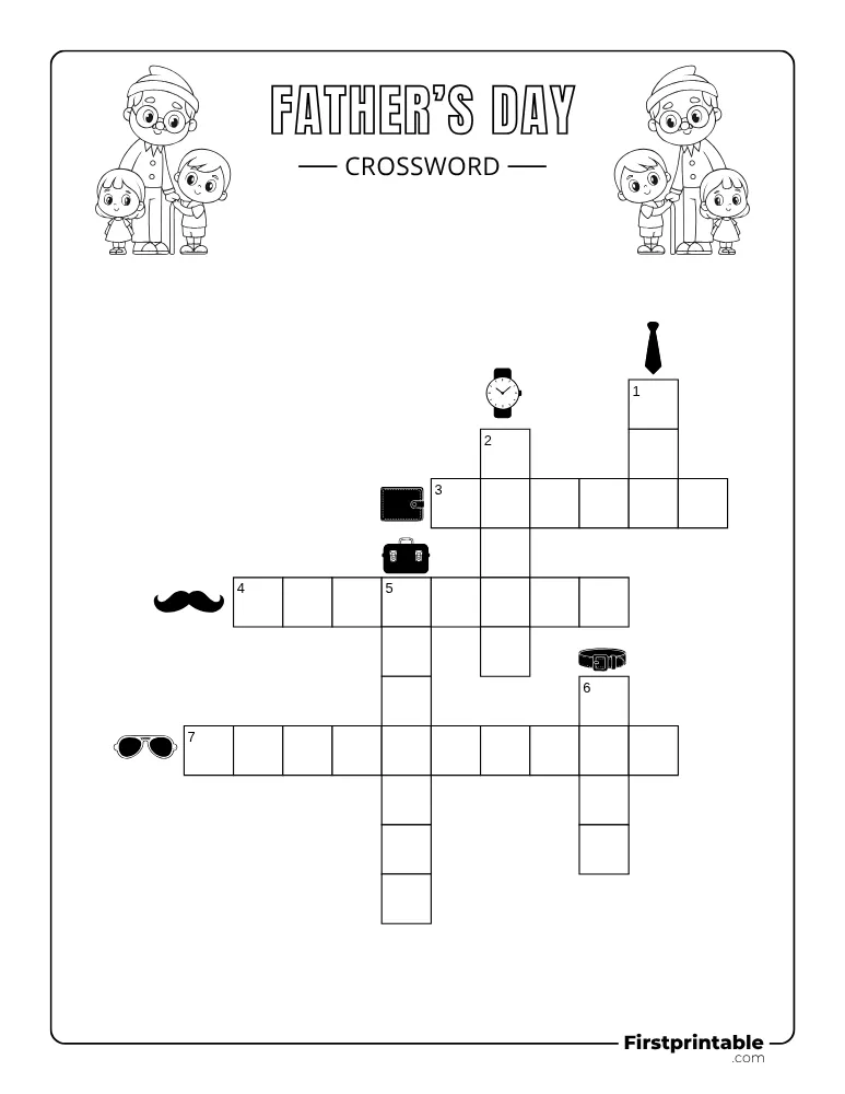 Father's Day Crossword - Easy 02