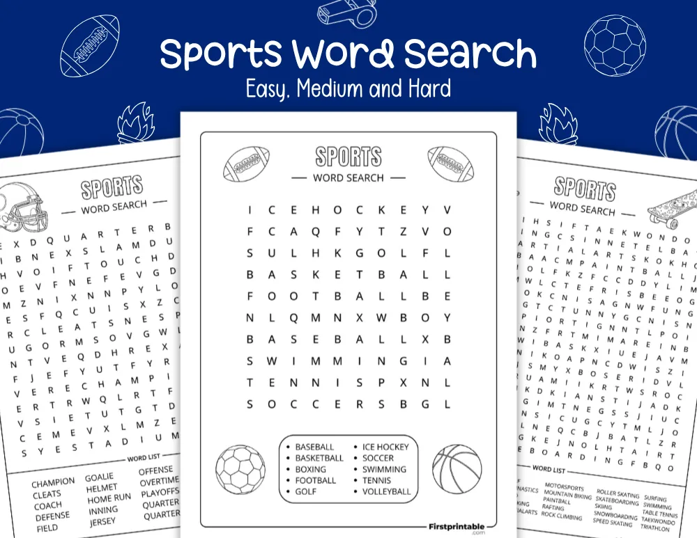 Sports Word Search
