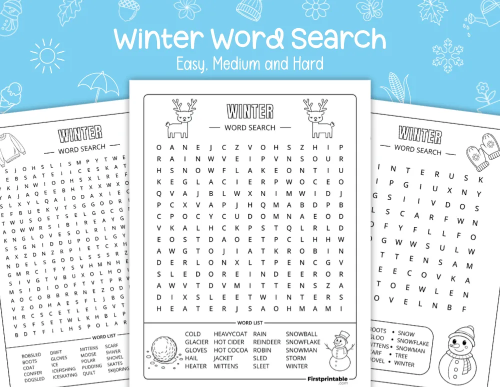 Winter Word Search