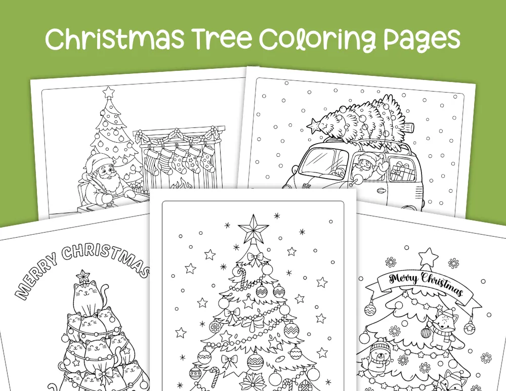 Christmas Tree Coloring Pages