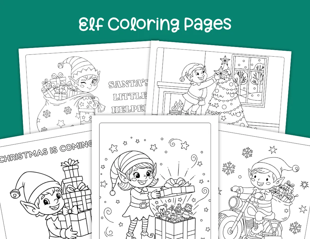 Elf Coloring Pages