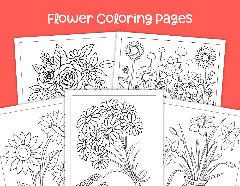 Flower Coloring Pages