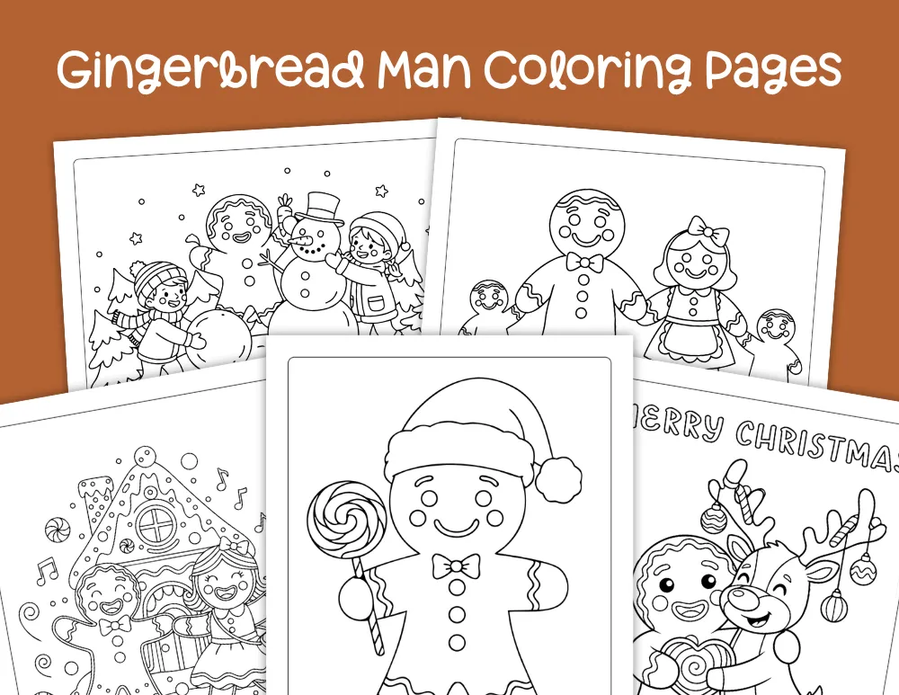 Gingerbread Man Coloring Pages