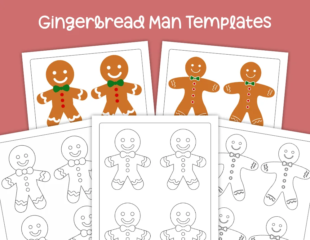 Gingerbread Man Templates