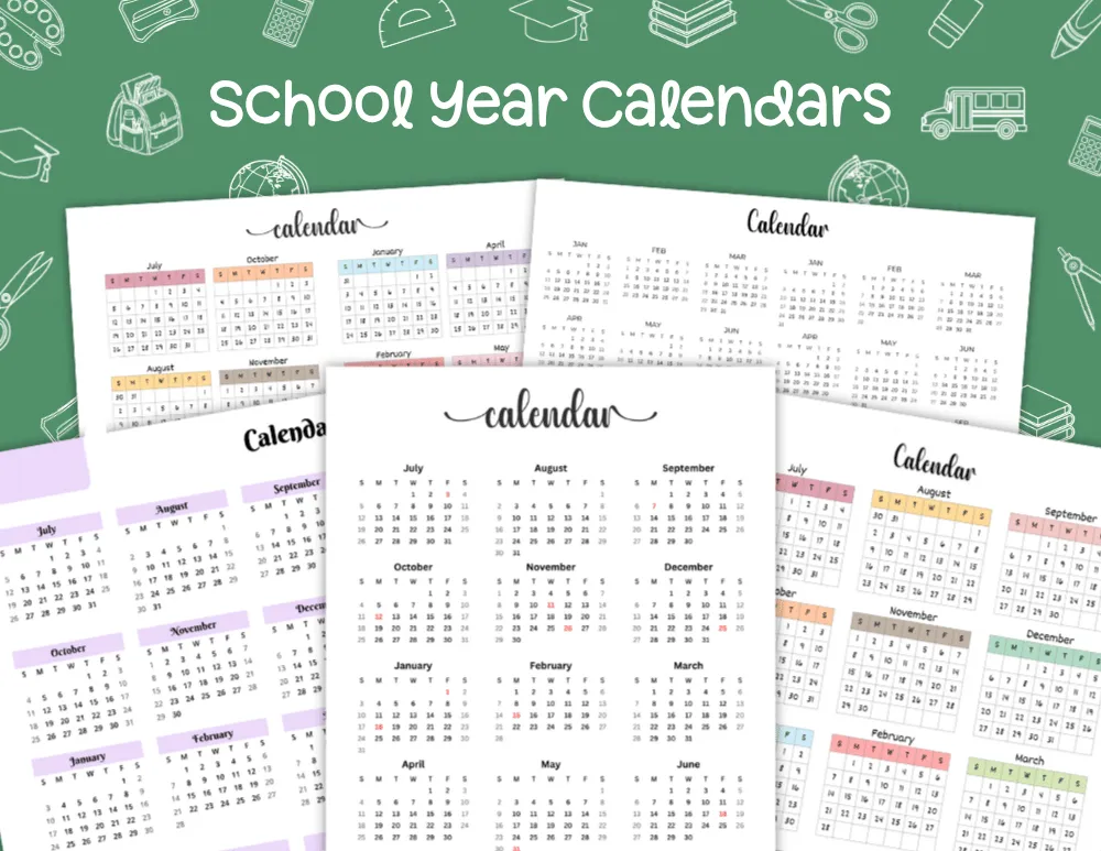 School Year Calendars