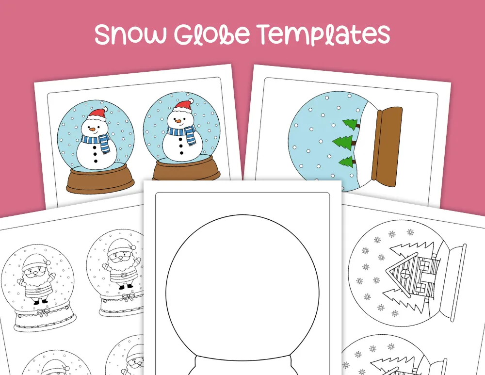 Snow Globe Templates