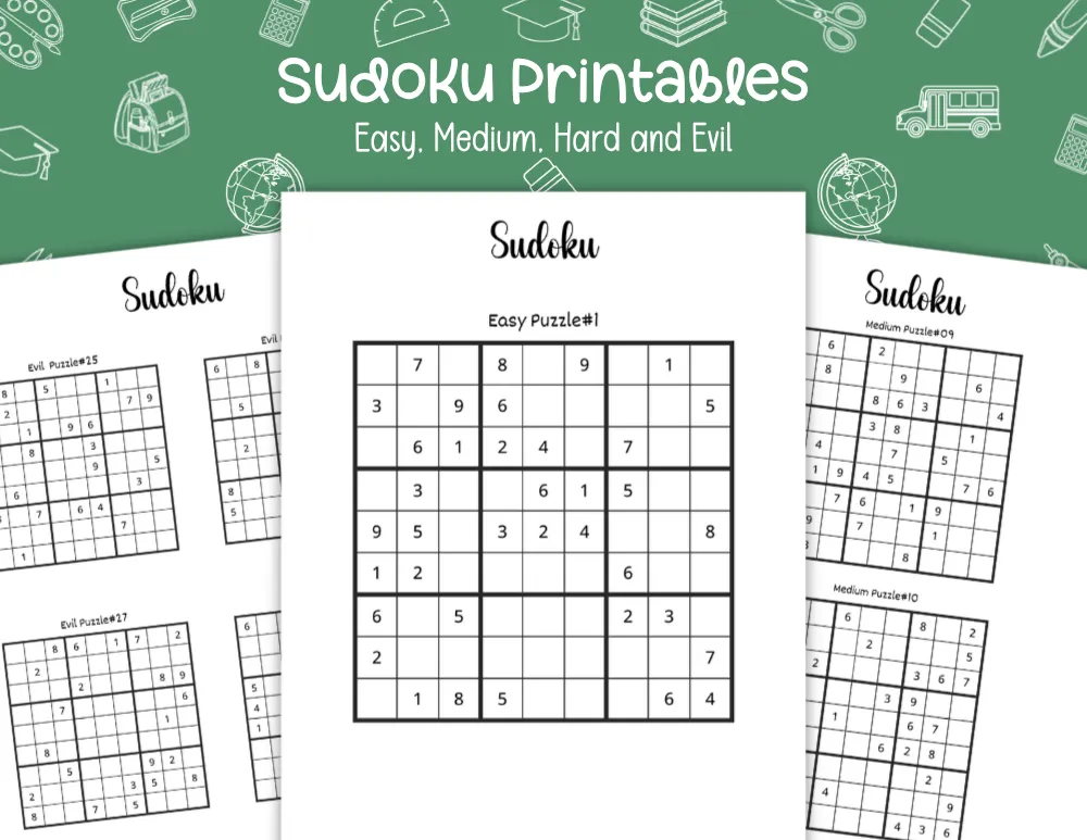 Sudoku Printables