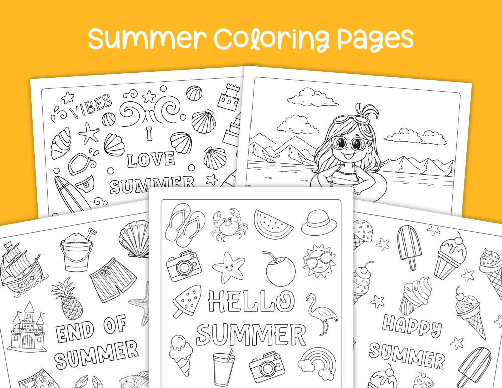 Summer Coloring Pages