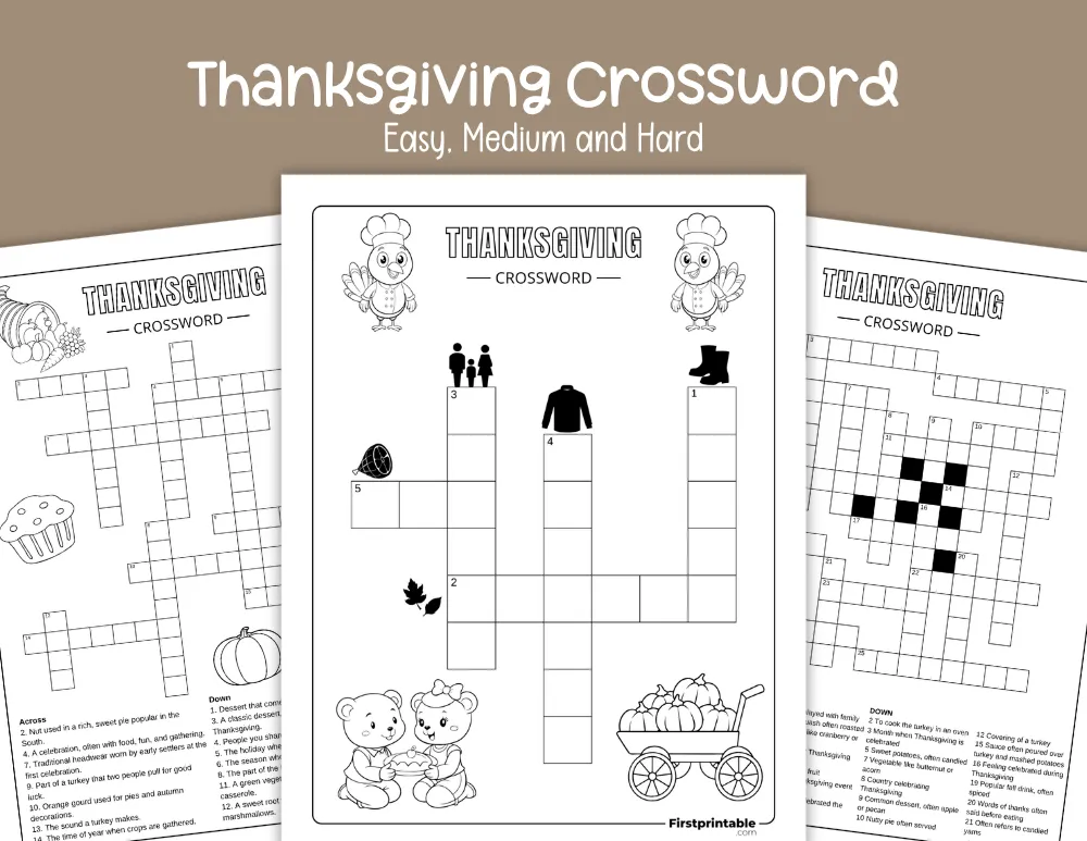 Thanksgiving Crossword