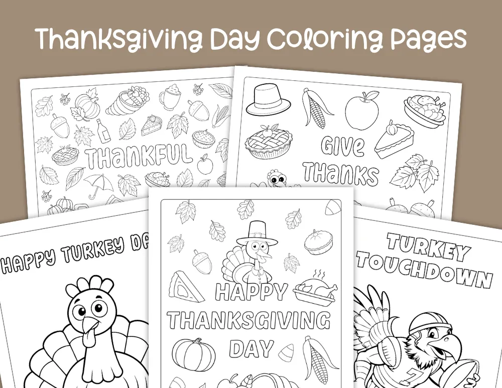Thanksgiving Day Coloring Pages