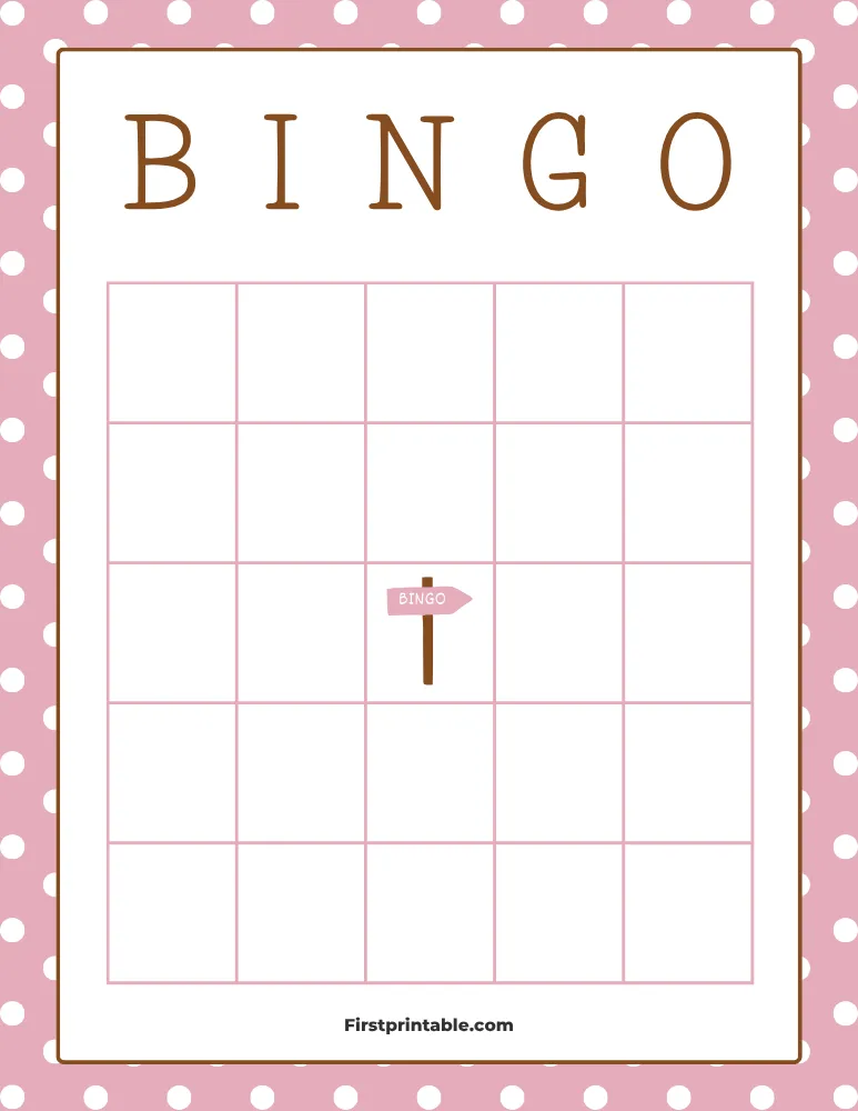 Blank Bingo Card 06 - 5x5 