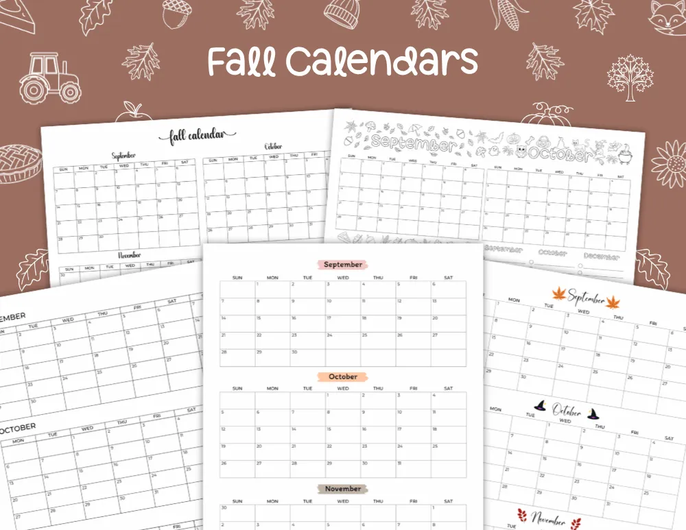 Fall Calendars