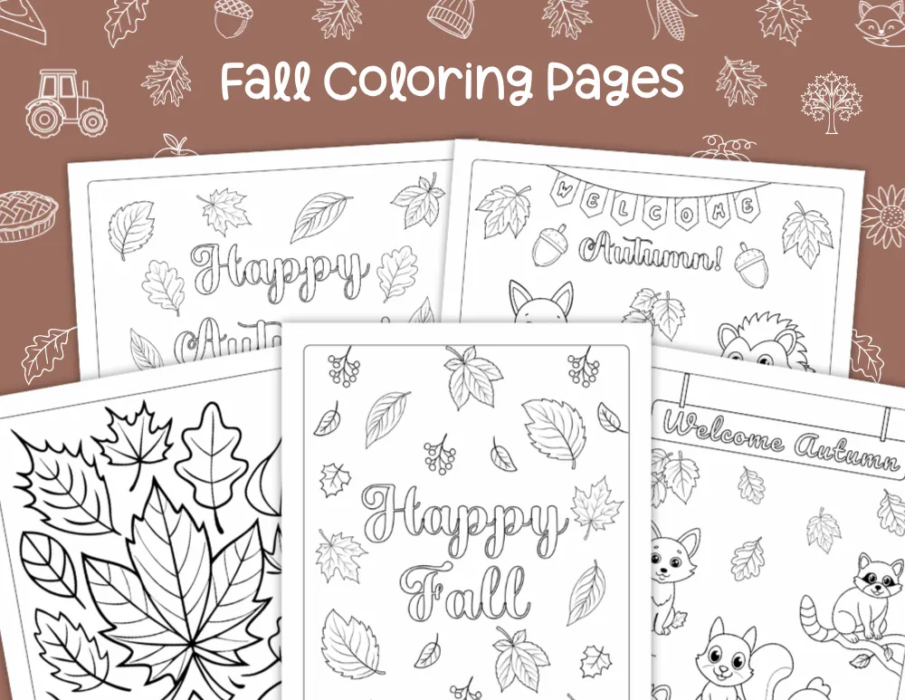 Fall Coloring Pages