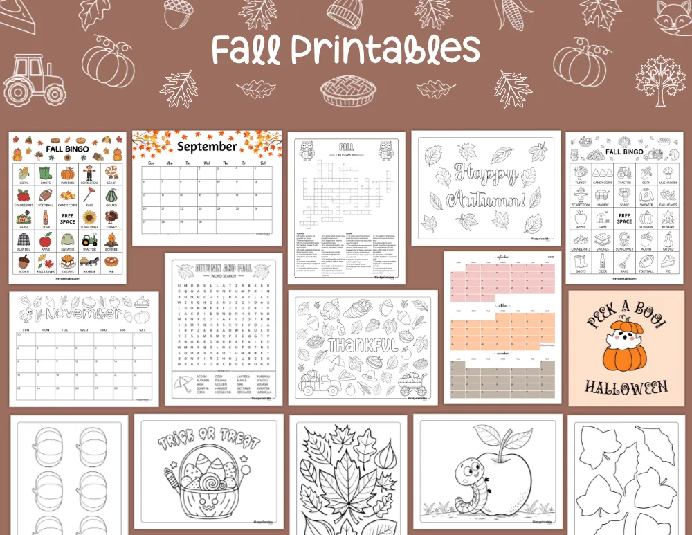 Fall Printables Fall Printables