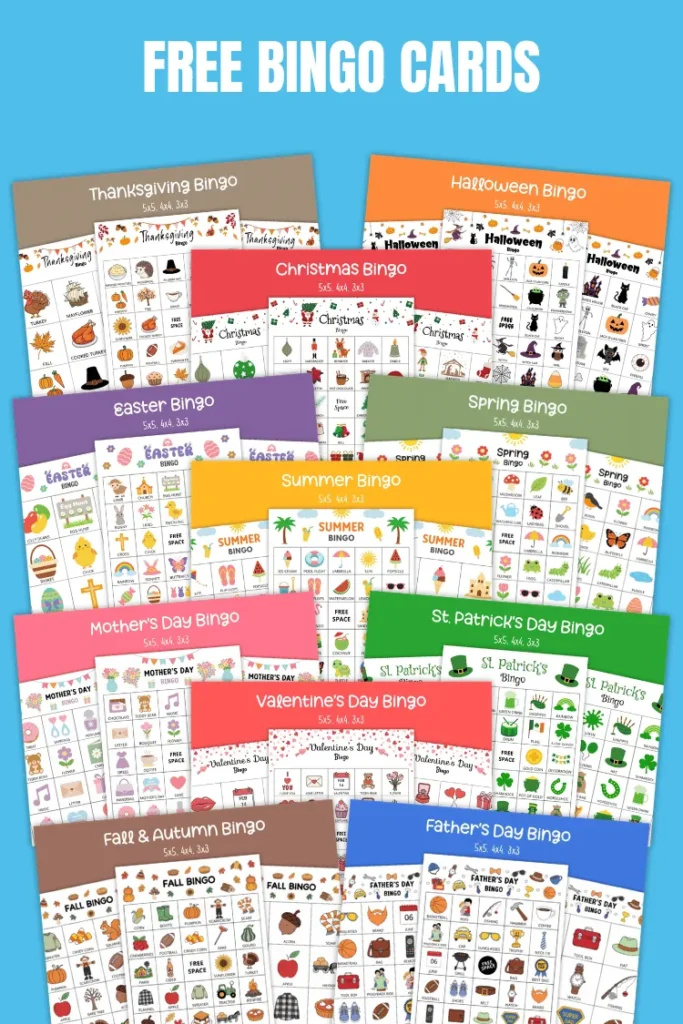 Printable Bingo Cards | Free PDF Templates