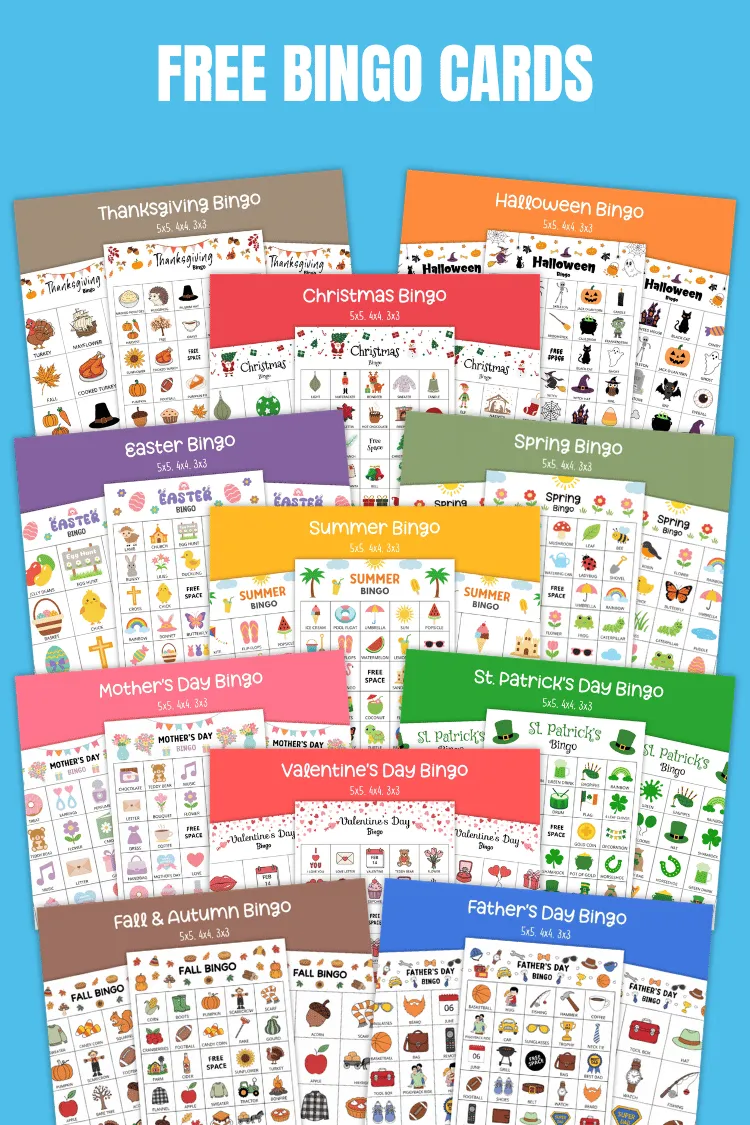 Printable Bingo Cards | Free PDF Templates