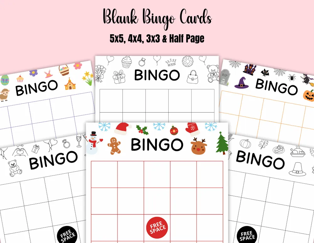 Free Blank Bingo Cards Free Blank Bingo Cards