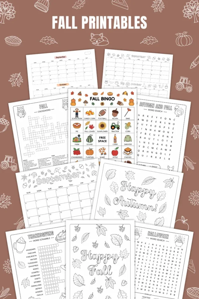 Fall Printables | 1500+ Free PDF Pages