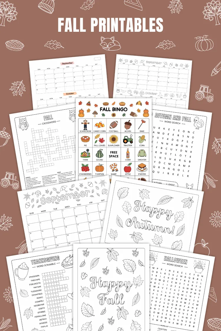 Fall Printables | 1500+ Free PDF Pages