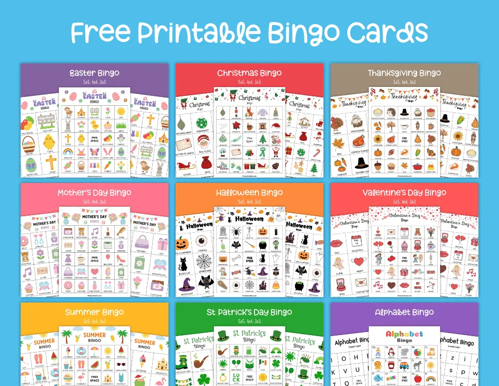 Free Printable Bingo Cards Free Printable Bingo Cards