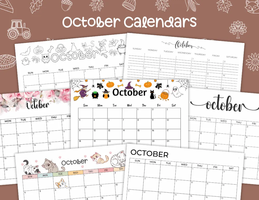 October Calendars