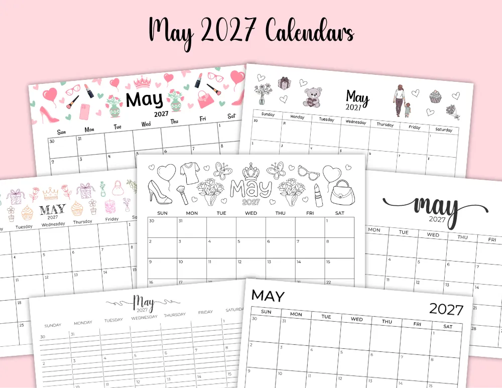 Printable 2027 May Calendar