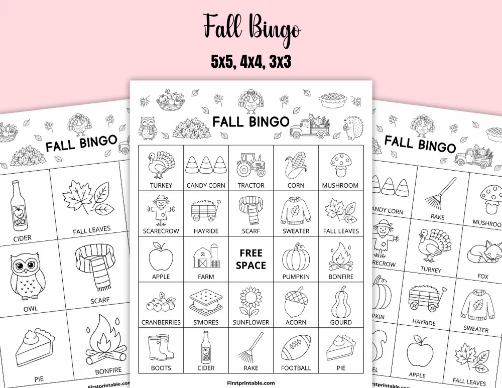 Printable Fall Bingo 02