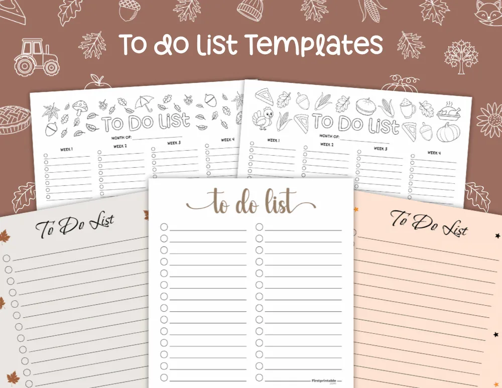 To Do List Templates