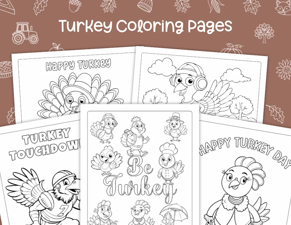 Turkey Coloring Pages