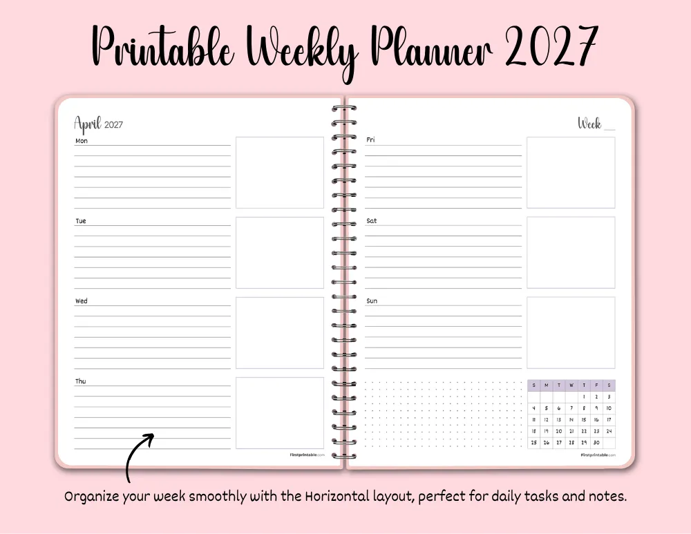 Free Weekly Planner 2027 Free Weekly Planner 2027