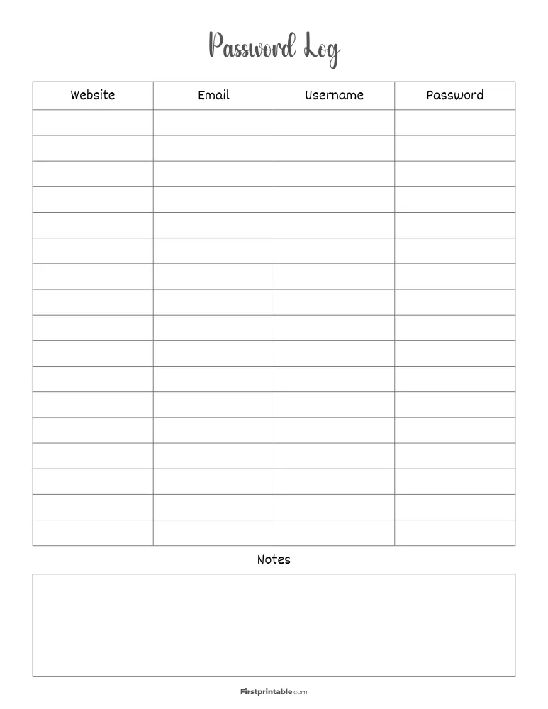 Password Log 02