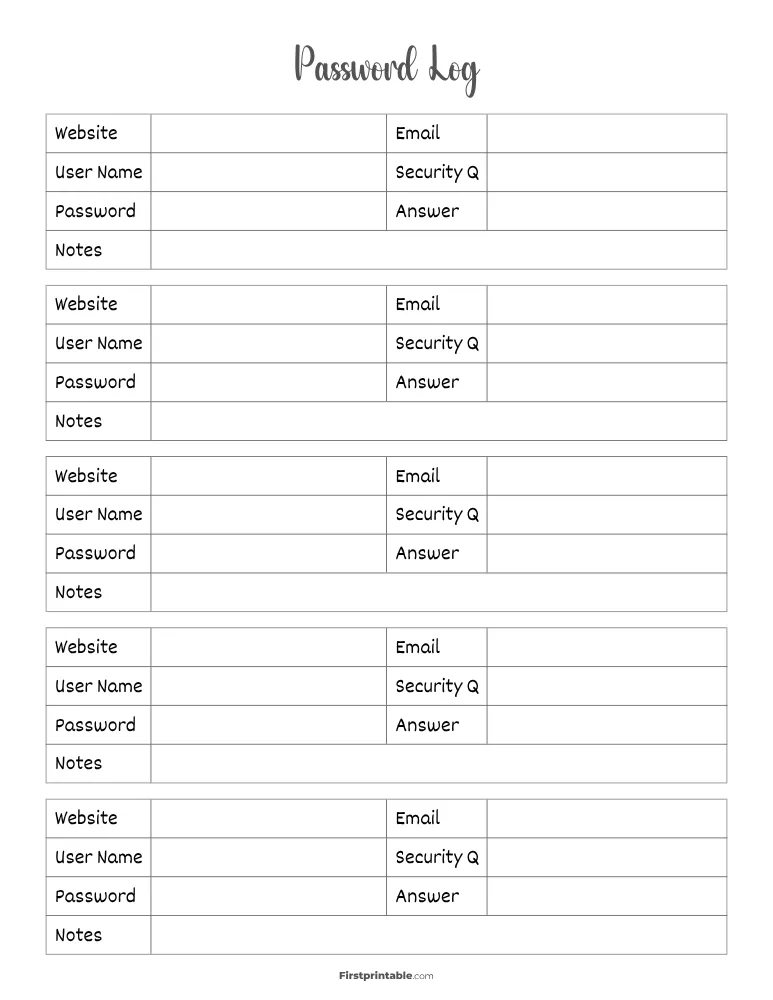 Password Log 04