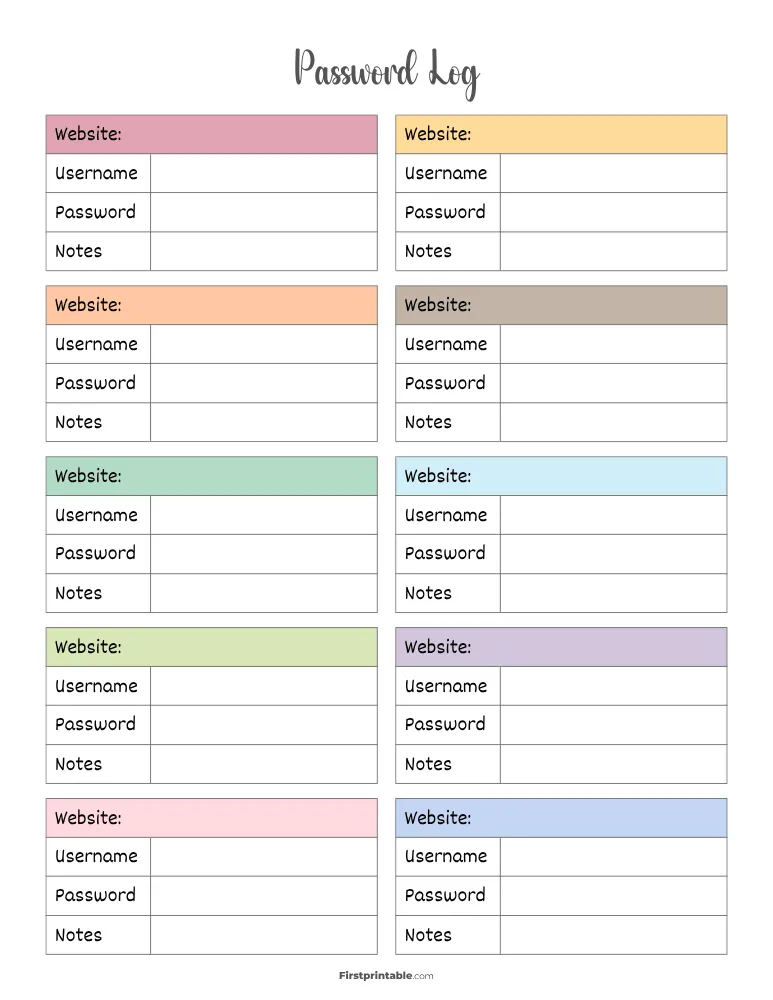Password Log 06