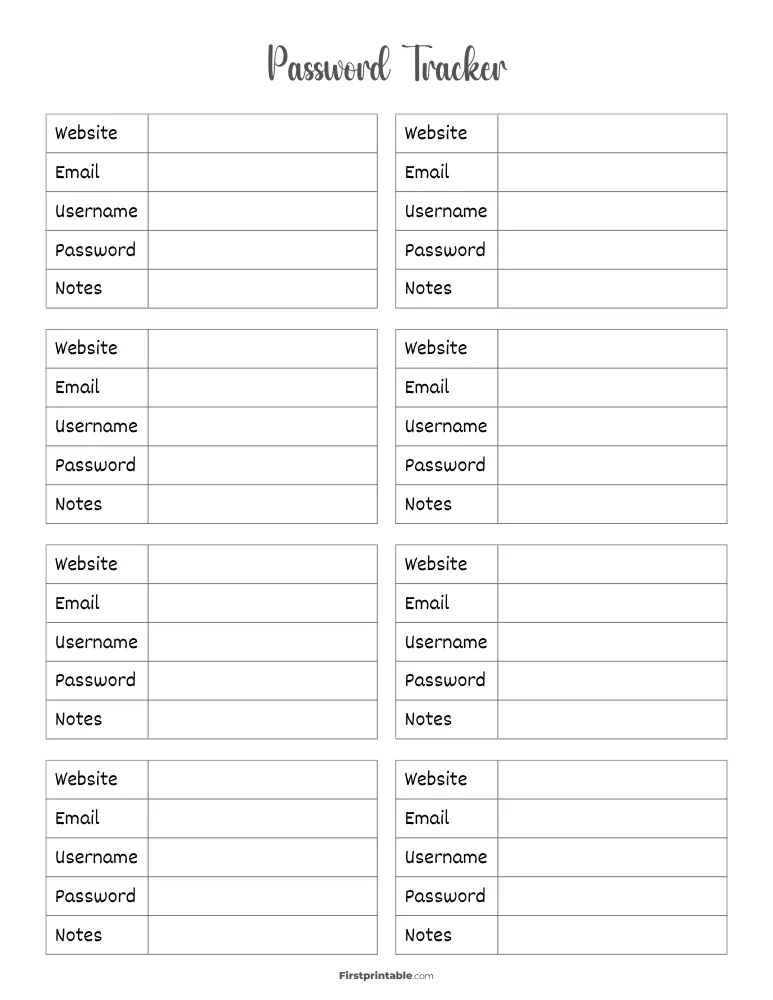 Password Tracker 03