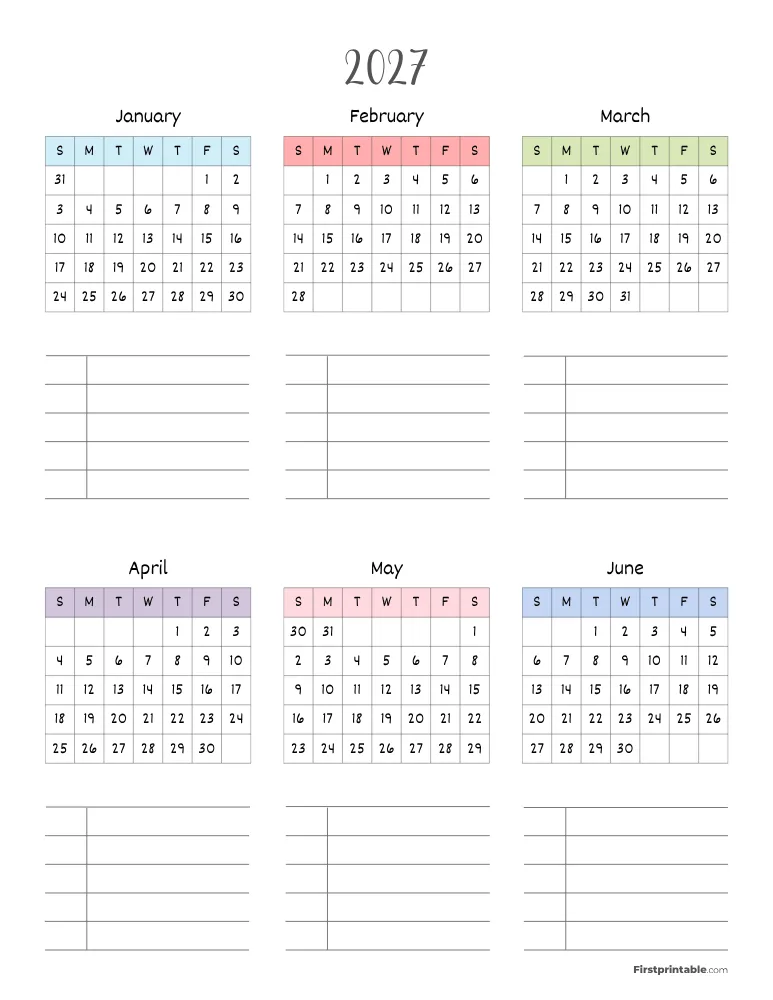 Yearly Planner Page 01