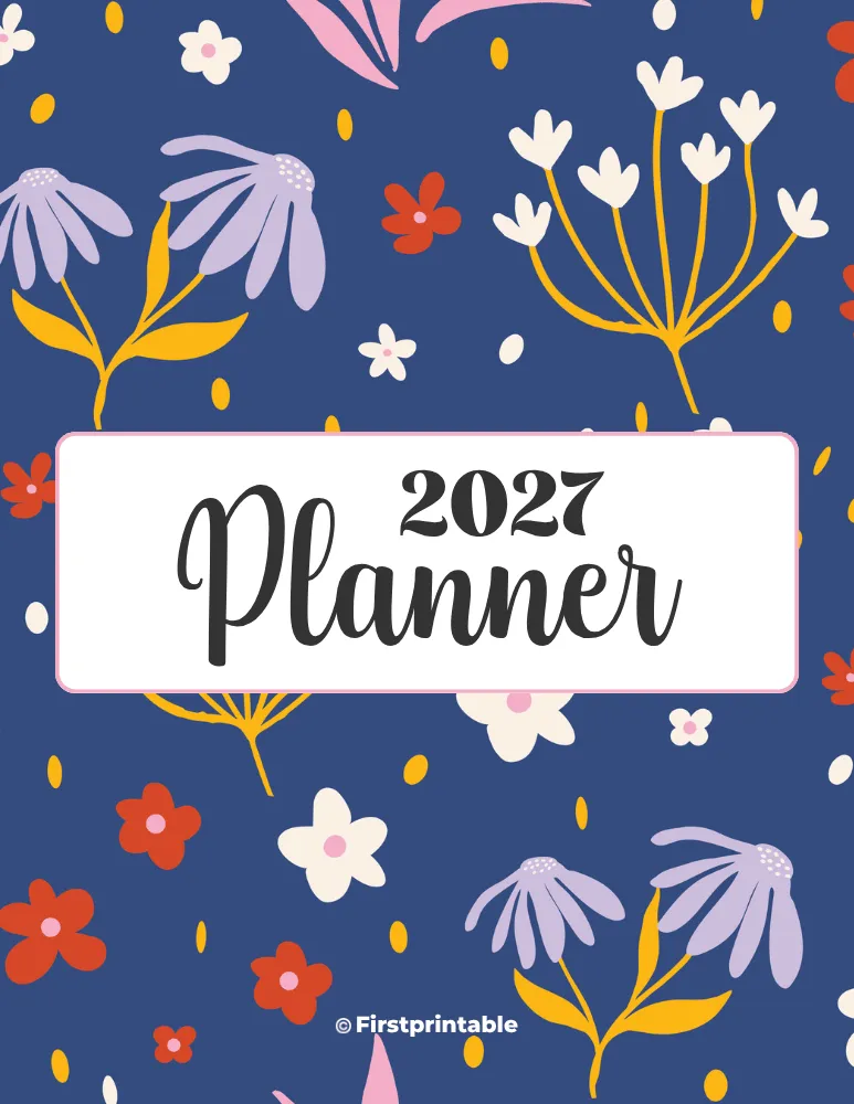 2027 Planner Custom Cover Front Page