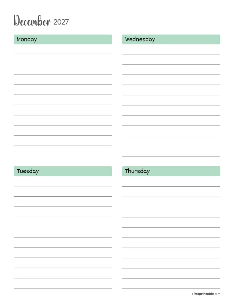 December 2027 - Vertical Layout 01