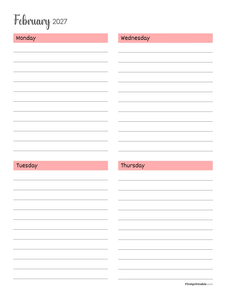 February 2027 - Vertical Layout 01
